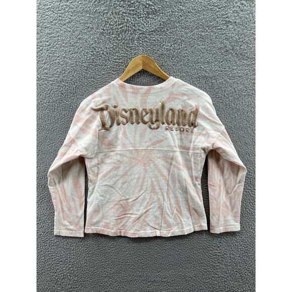 Disney Parks Spirit Jersey Pink Rose Gold Tie Dye Glitter Size Youth Size Large - Picture 2 of 3